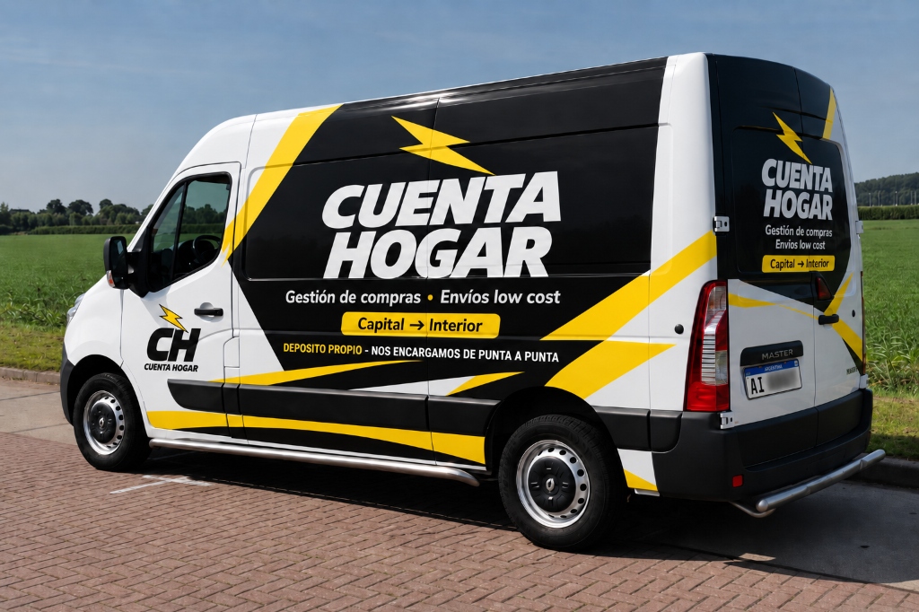 Renault Master oficial Cuenta Hogar realizando logística CABA - Interior